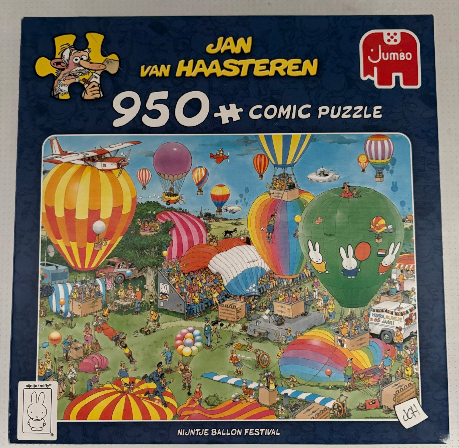 Jan van Haasteren Nijntje Ballon Festival 950 stukjes, Hobby en Vrije tijd, Ophalen of Verzenden, 500 t/m 1500 stukjes, Gebruikt