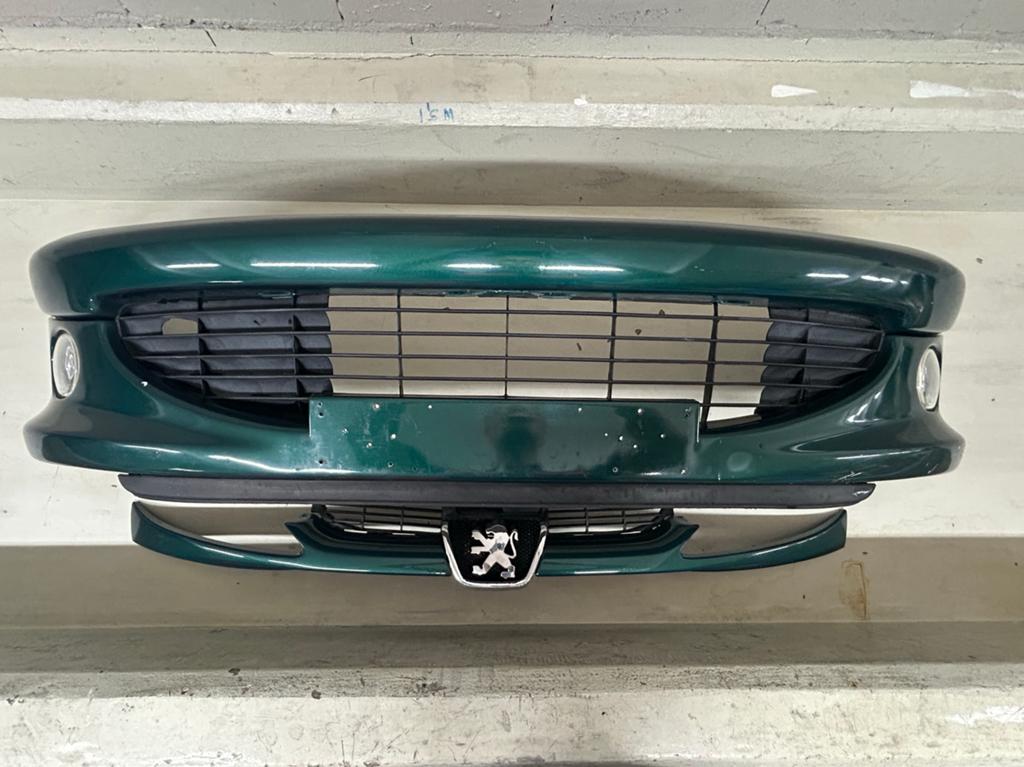 Voorbumper met mistlampen Peugeot 206 Groen KSJ, Ophalen, Gebruikt, Voor, Bumper