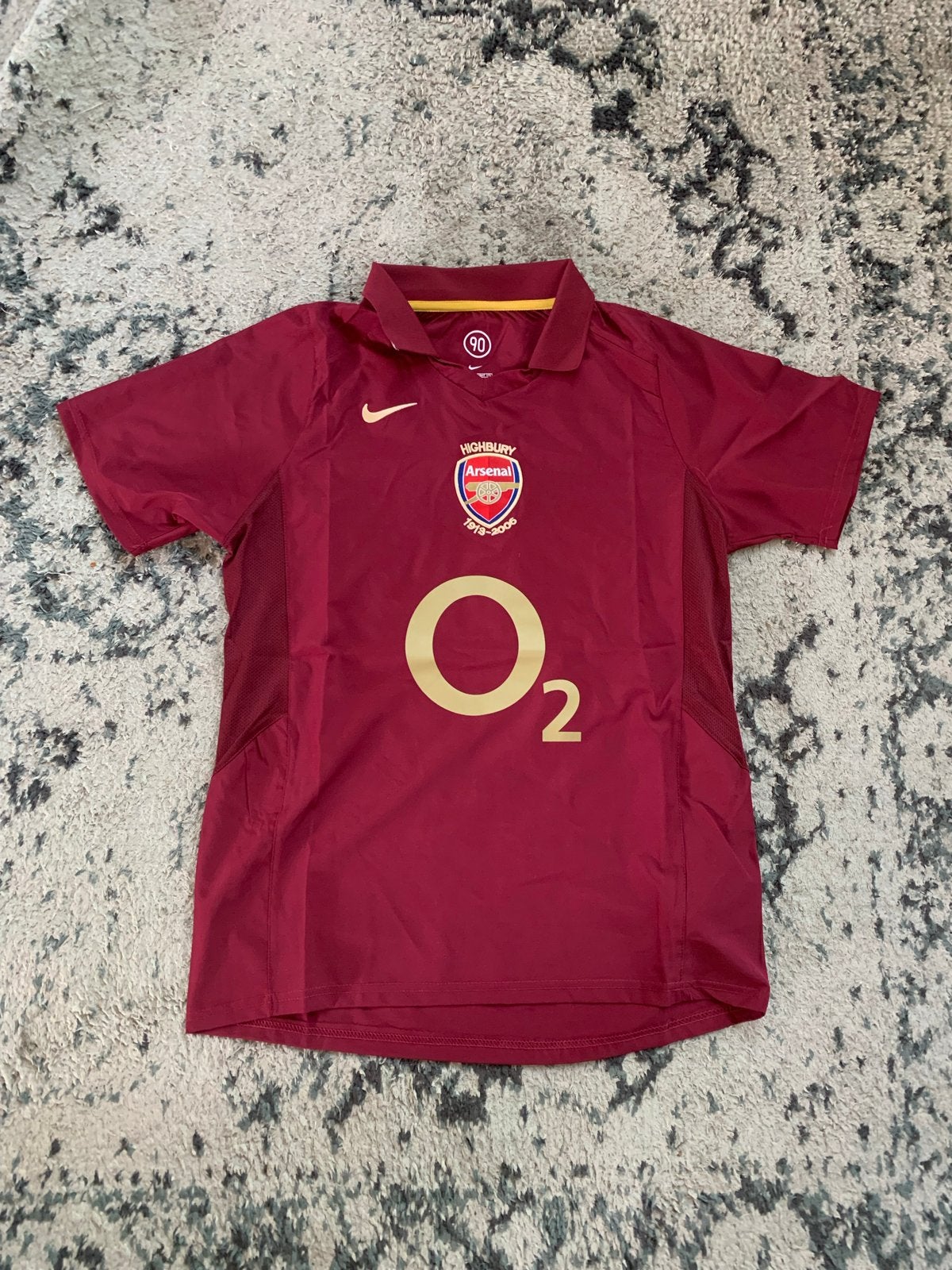 Nike Arsenal Highbury 1913-2006  Retro Voetbalshirt Maat S, Verzenden, Zo goed als nieuw, Voetbal, Rood