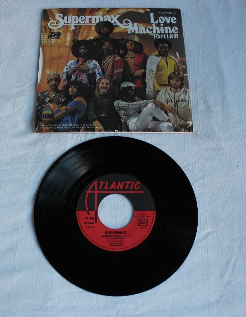 supermax - love machine ( part 1 & 2 ), Ophalen of Verzenden, Zo goed als nieuw, 7 inch, R&B en Soul