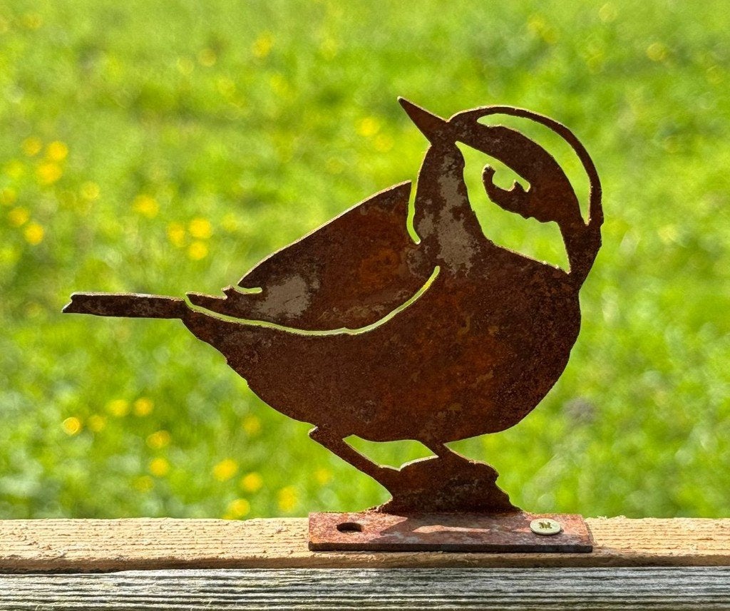 Silhouet vogel, schroefbaar, metaal, set van 2 stuks, Robanjer, Nieuw, Ophalen of Verzenden, Harmelen