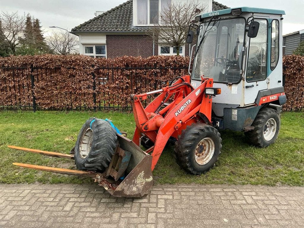 1997 Kubota R420 Shovel, Wiellader of Shovel