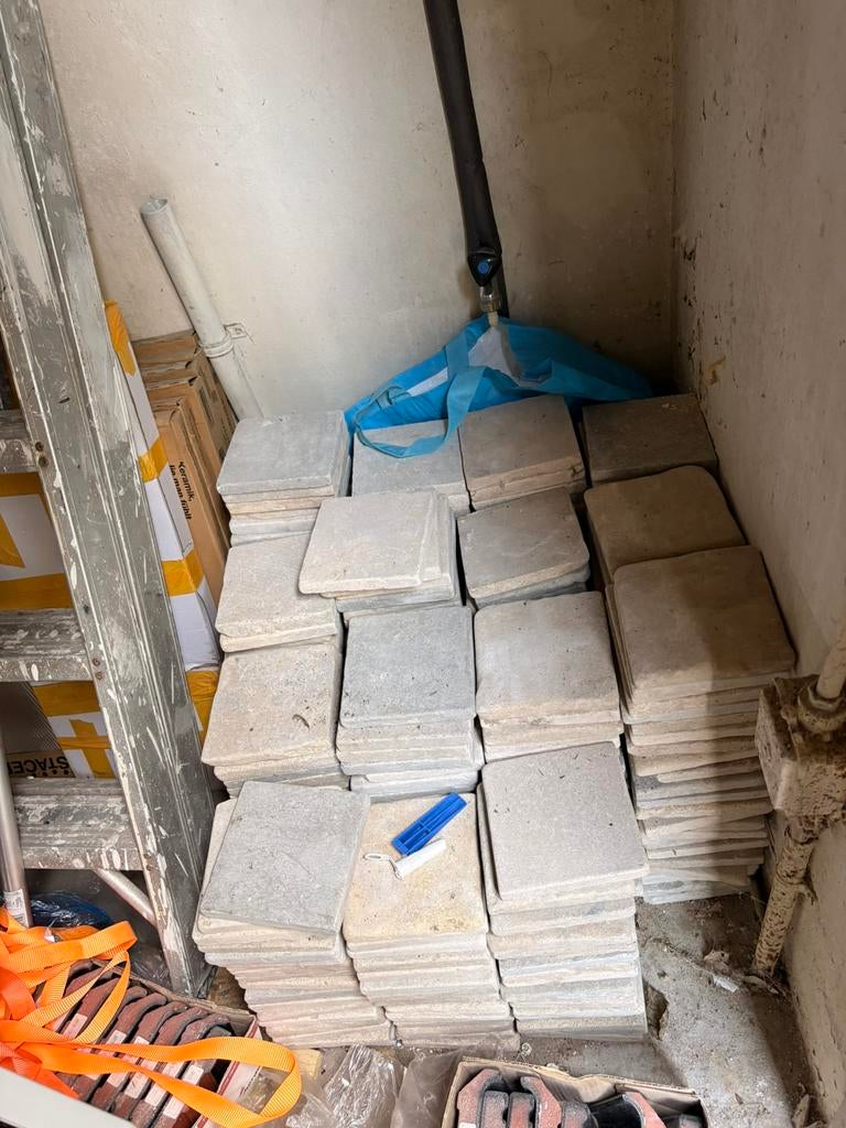 Tegels 15x15, Ophalen, Minder dan 20 cm, Zo goed als nieuw, Minder dan 5 m²
