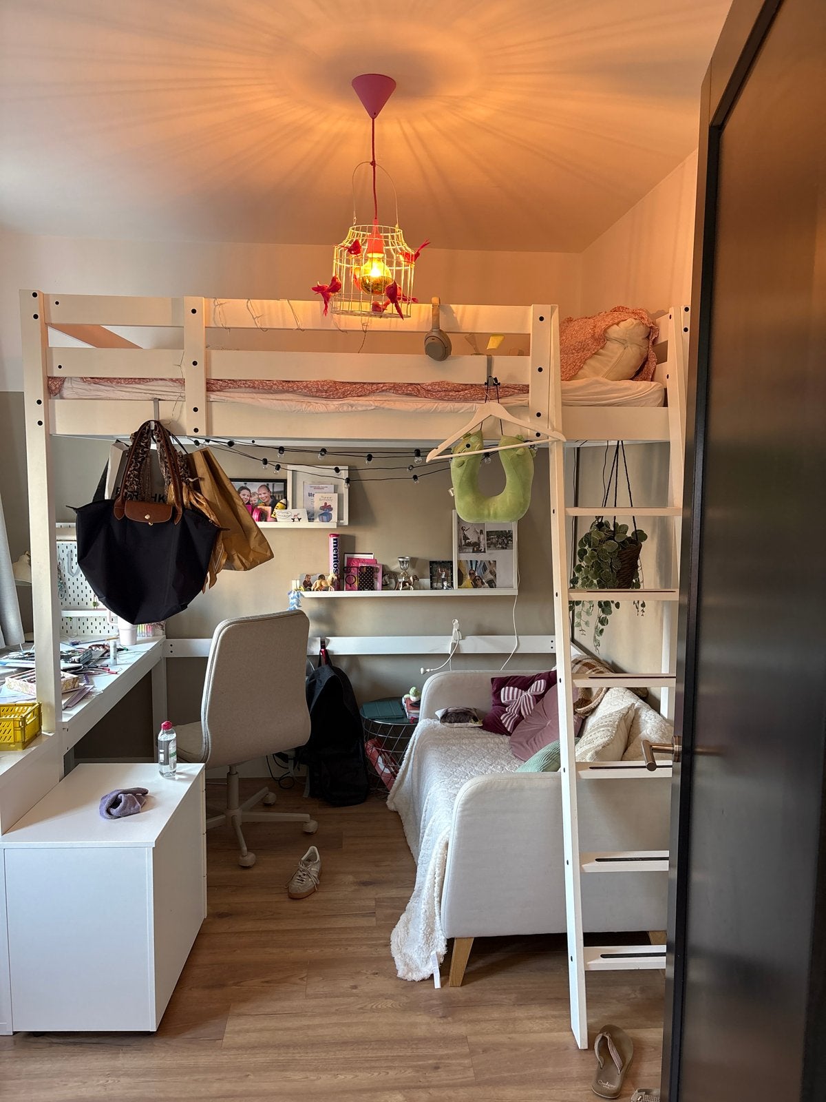 IKEA Stora Hoogslaper 140x200cm inclusief matras, Ophalen, Hoogslaper, 140 cm, Zo goed als nieuw