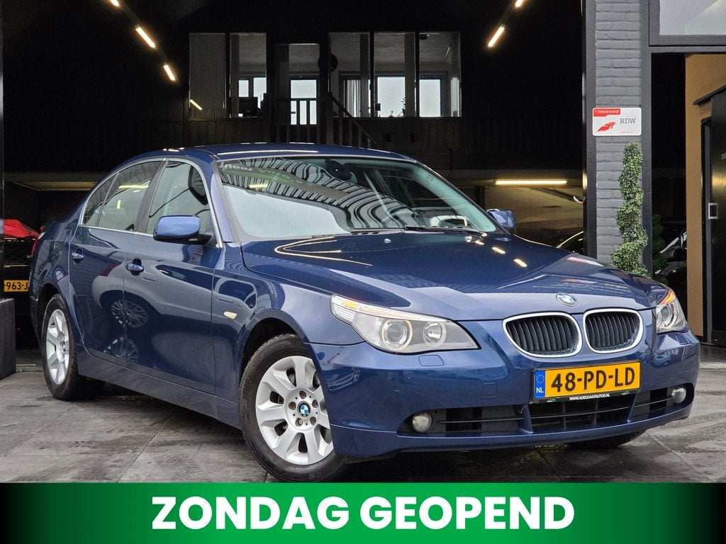BMW 5-serie 530i Executive|Automaat|Leer|PDC|Cruise|Airco, Auto's, BMW, Automaat, Achterwielaandrijving, Gebruikt, Zwart