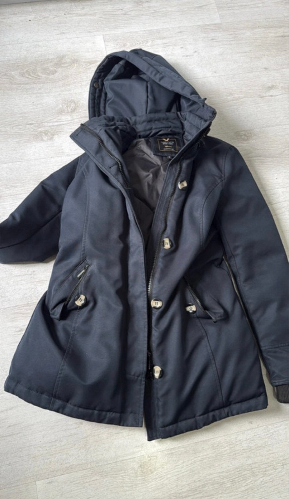 Versano winterjas dames - Donkerblauw, Kleding | Dames, Jassen | Winter, Ophalen of Verzenden, Zo goed als nieuw, Blauw
