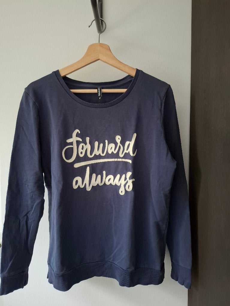 Donkerblauwe sweater van Zoso maat M, Kleding | Dames, Maat 38/40 (M), Blauw, Ophalen of Verzenden, Gedragen