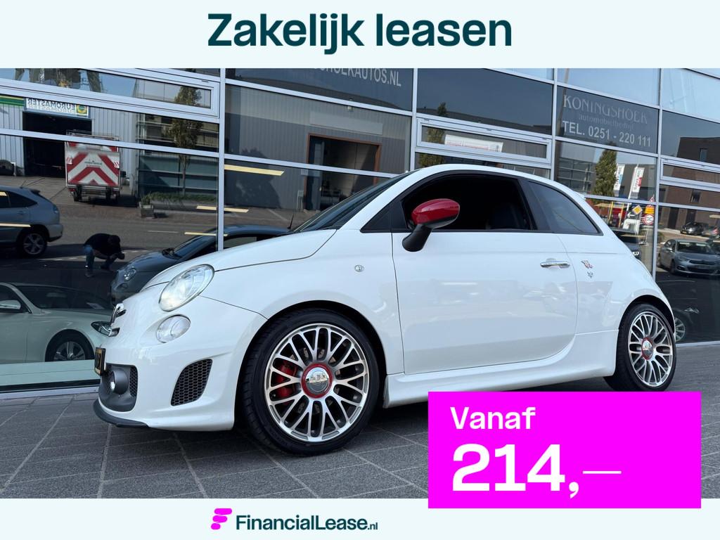 Fiat 500 595 1.4 T-Jet Abarth Turismo, Voorwielaandrijving, 4 cilinders, Parkeersensor, Wit