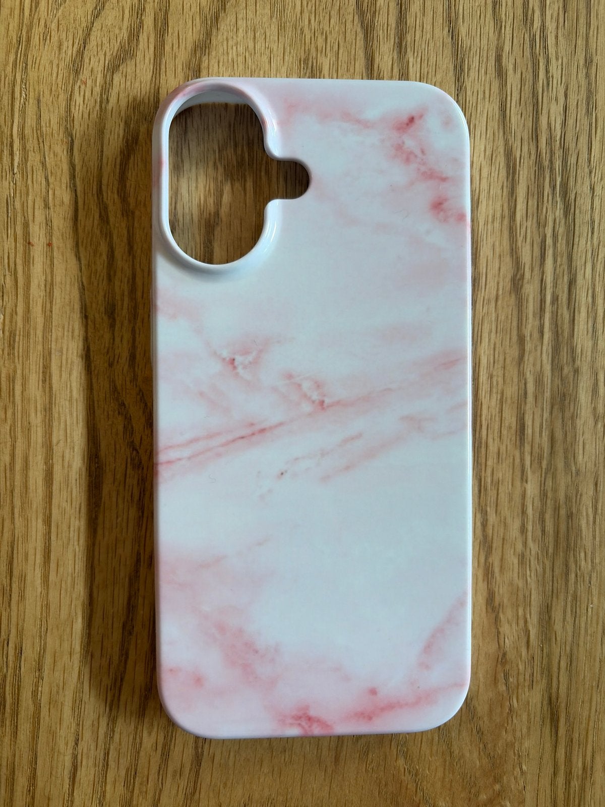Telefoonhoesje iPhone 17, wit met marmerprint, Ophalen of Verzenden, Nieuw, Hoesje of Tasje