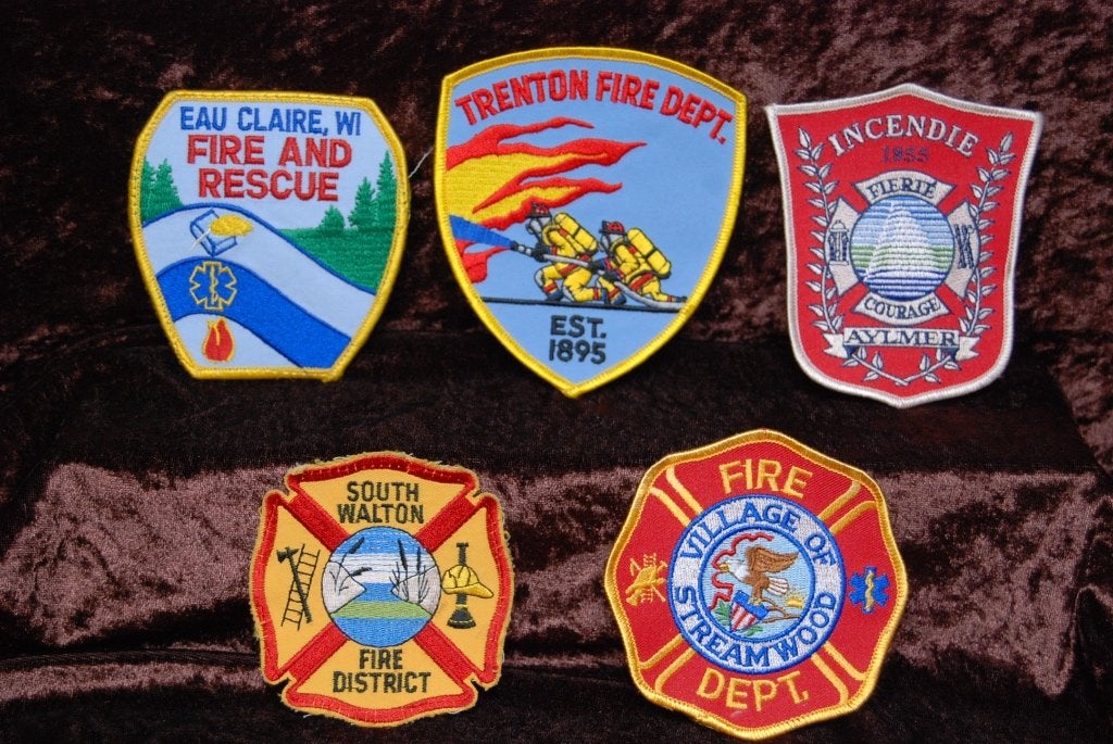 Badge brandweer Amerika, Ophalen of Verzenden, Overige soorten, Amerika, Embleem of Badge
