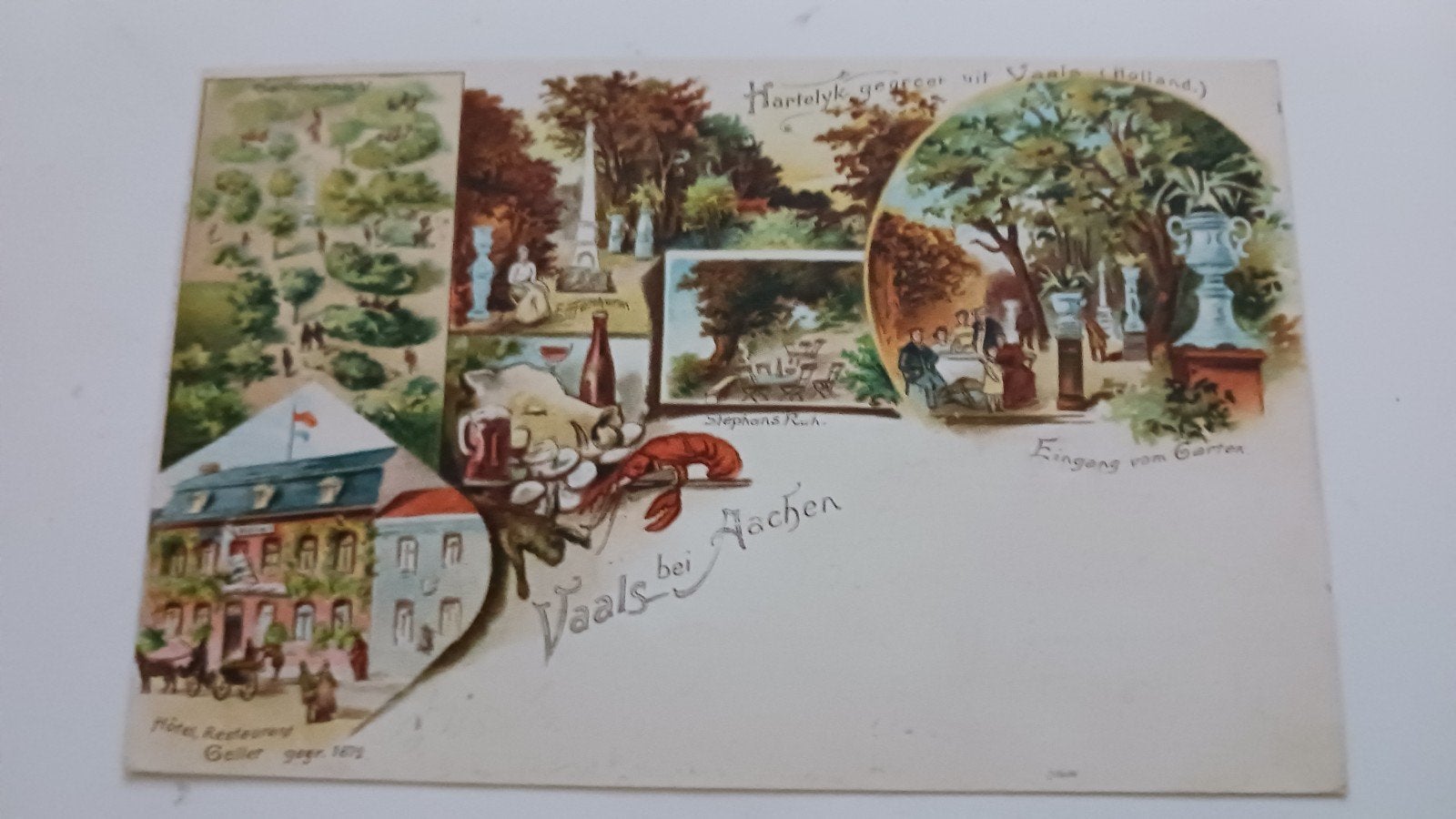 Vaals met Hotel Geller 1898, Ophalen of Verzenden, Voor 1920, Gelopen, Limburg