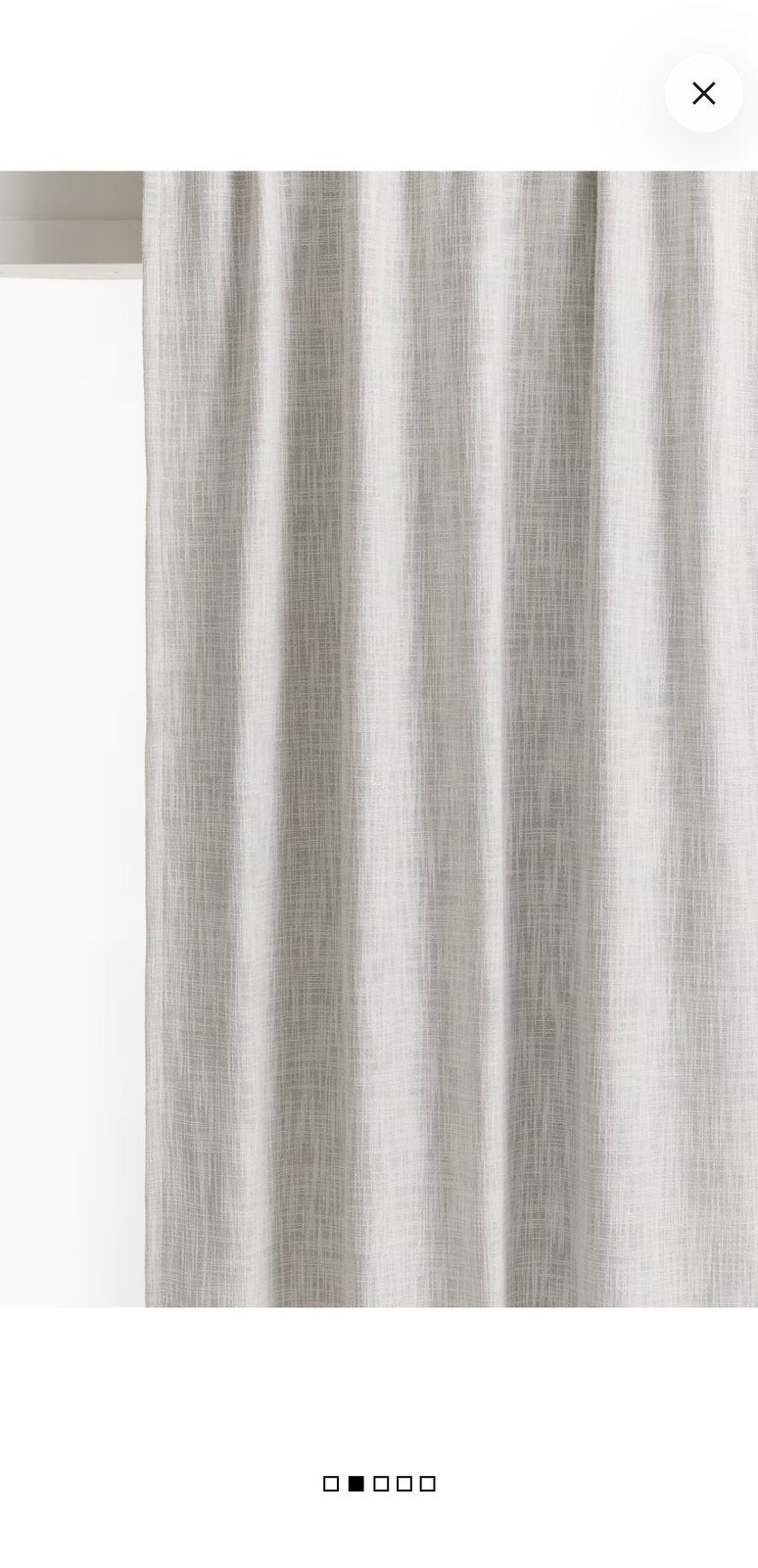 Verduisterende gordijnen H&M home crème beige, Ophalen of Verzenden, Zo goed als nieuw, Beige