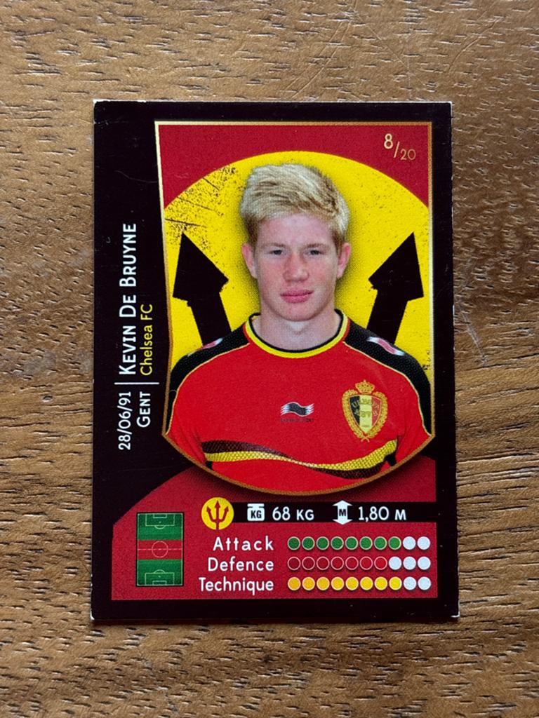 Kevin De Bruyne Panini Rookie Kaart - Belgian Red Devils, Ophalen of Verzenden, Zo goed als nieuw, Buitenlandse clubs, Spelerskaart
