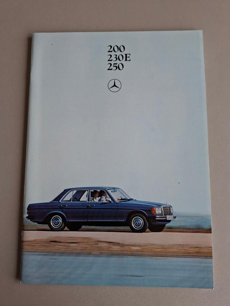 FOLDER MERCEDES-BENZ 200 230E 250 uit 1980, Ophalen of Verzenden, Zo goed als nieuw, Mercedes