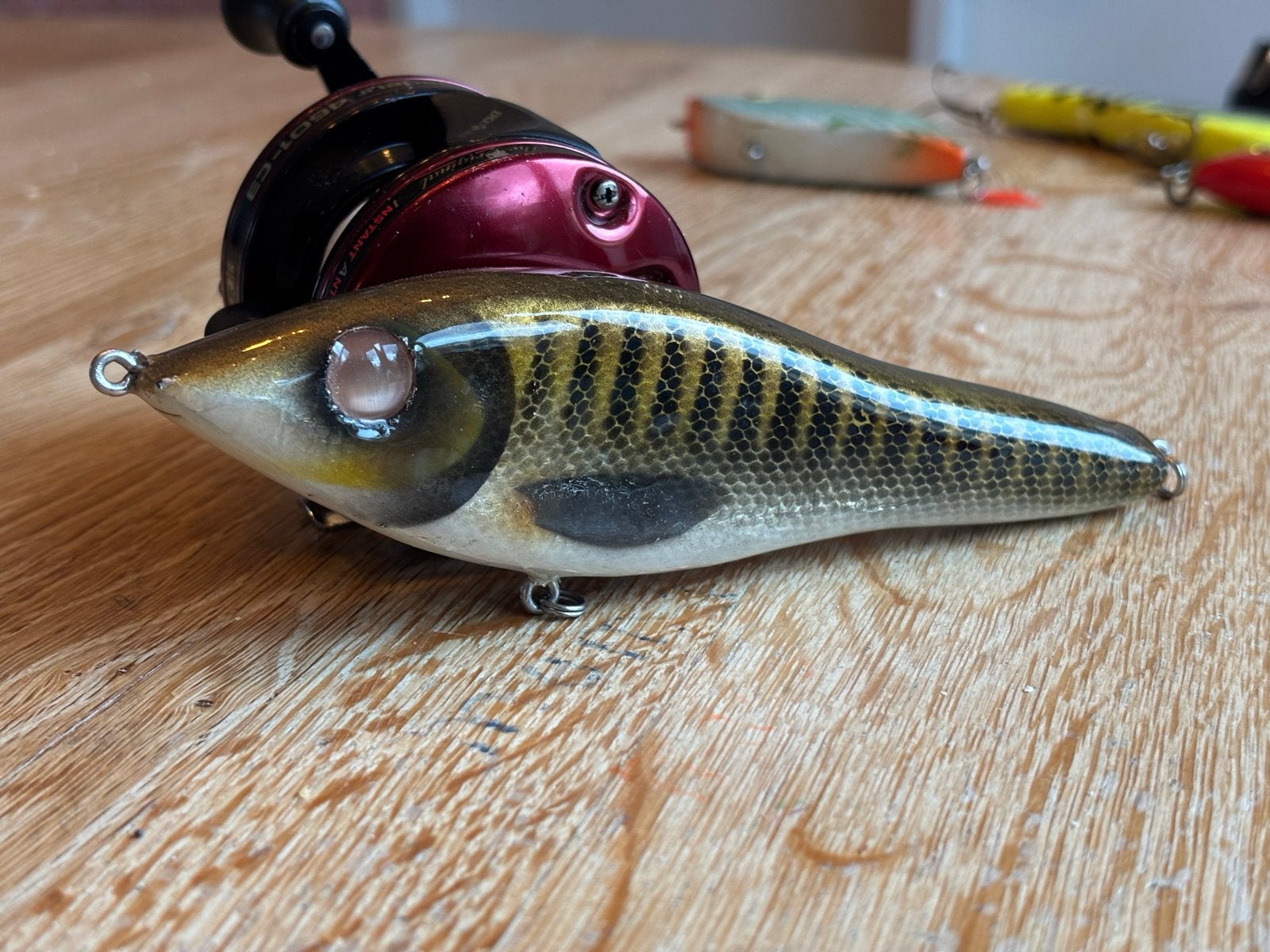Handgebouwde Jerkbait - 100 gram - Zo goed als nieuw, Ophalen of Verzenden, Zo goed als nieuw