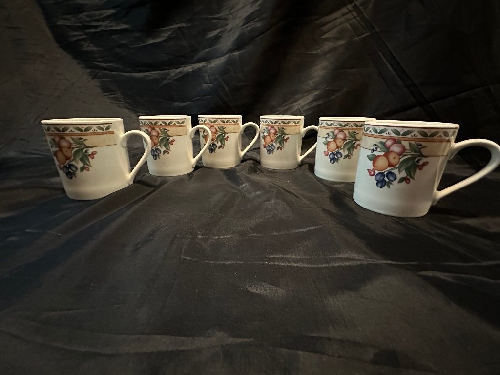 Vintage Set van 6 Thee bekers Heinrich Winterling Cottage, Gebruikt, Ophalen of Verzenden, Overige stijlen, Kop(pen) en/of Schotel(s)