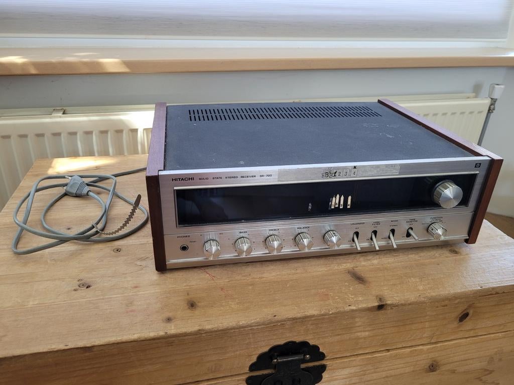 Hitachi SR-700 Solid State Stereo Receiver Versterker, Gebruikt, Ophalen, Overige merken, Minder dan 60 watt