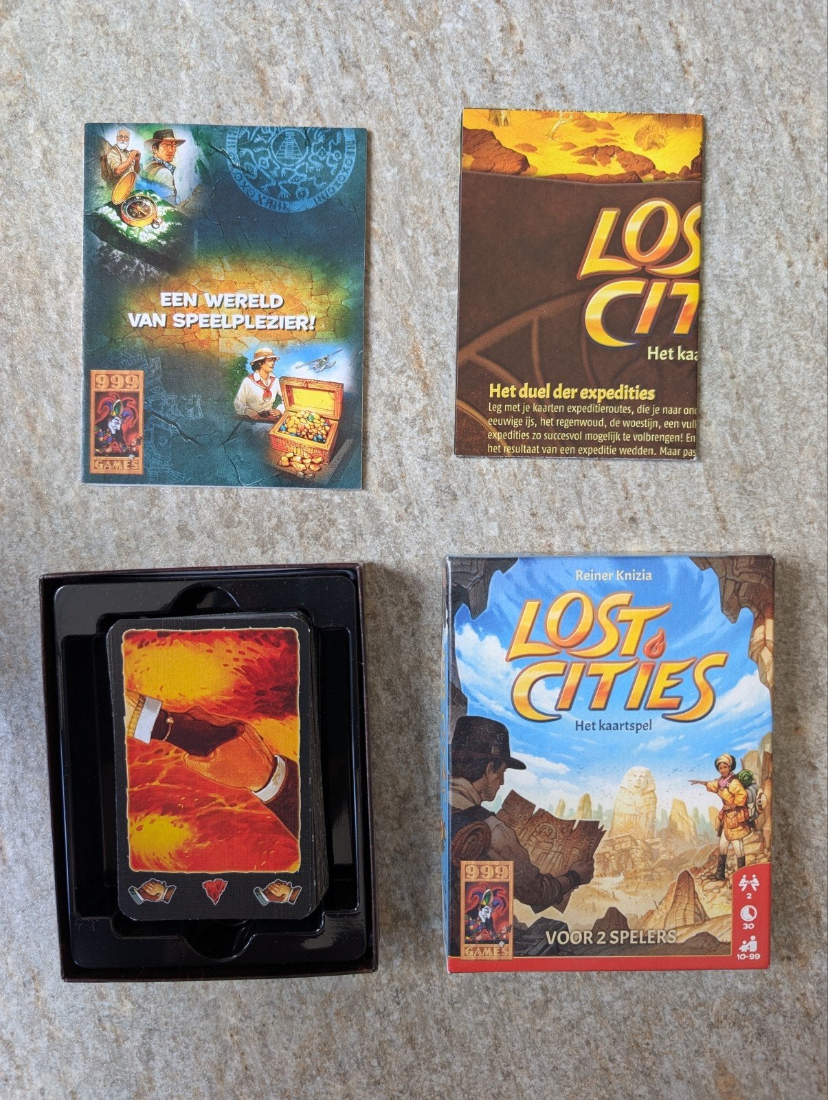 Lost Cities - Het kaartspel voor 2 spelers ZGAN, Een of twee spelers, Ophalen of Verzenden, Zo goed als nieuw, 999 Games