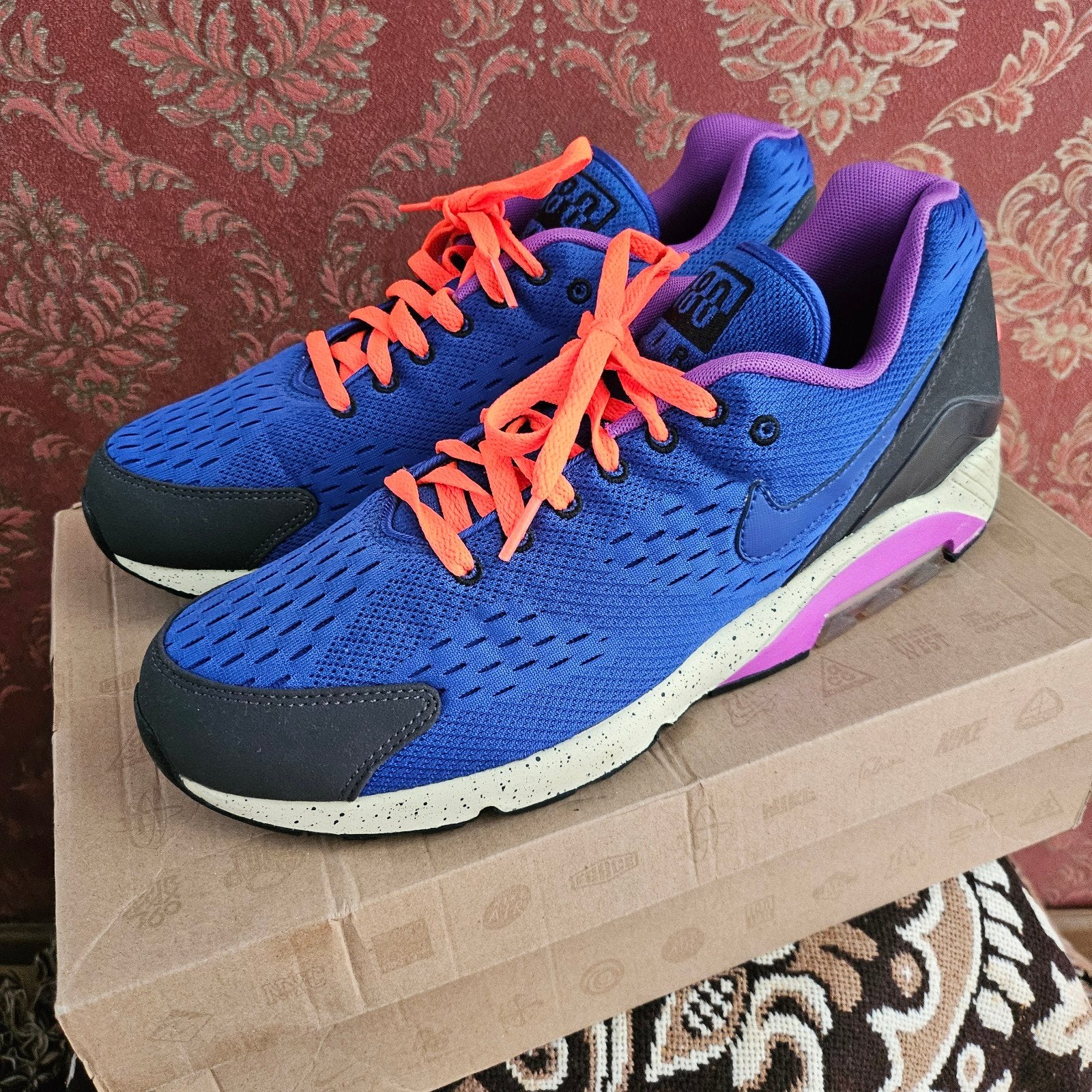 Nike Air Max 180 EM 'Brasil - Hyper Blue/Oranje 46 Nieuw, Nike air max, Blauw, Nieuw, Ophalen of Verzenden