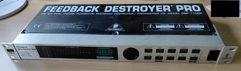 ≥ Behringer Feedback Destroyer Pro - DSP 1100P — Effecten
