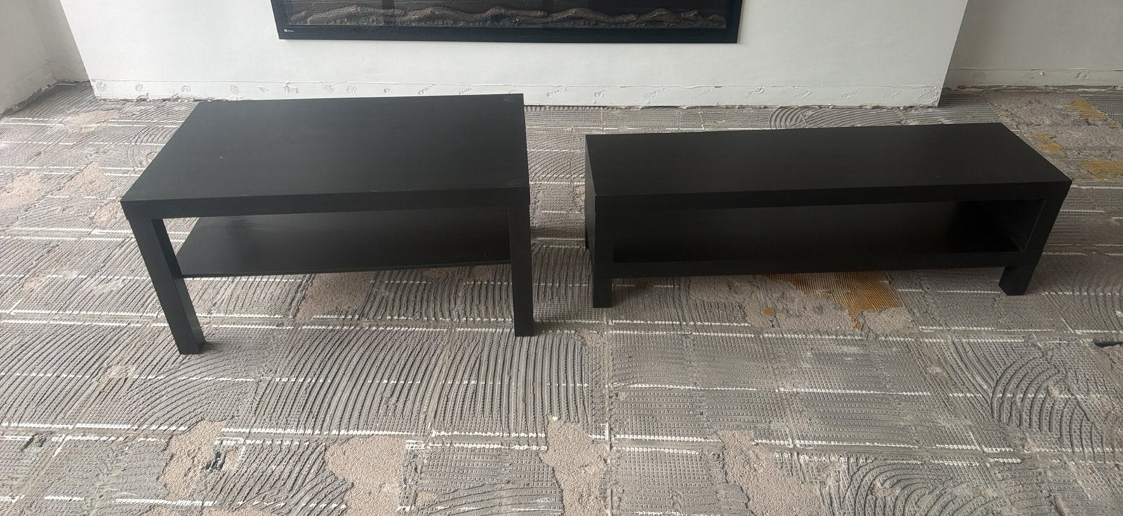 Salon tafel en tv meubel weg is weg, Ophalen, Zo goed als nieuw, Rechthoekig, 50 tot 100 cm