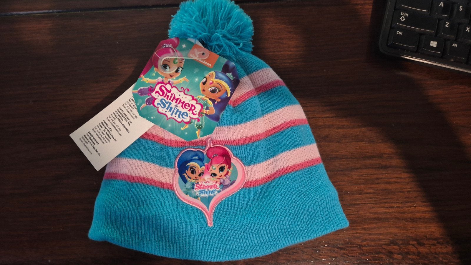 Leuke Shimmer & Shine Muts met Pompon, Shimmer & Shine, Meisje, Nieuw, Ophalen of Verzenden