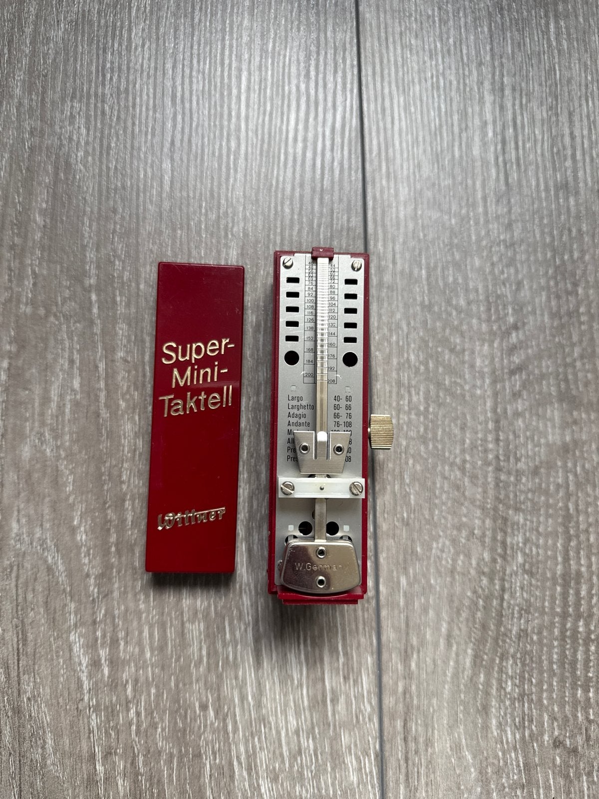 Wittner Super-Mini-Taktell Metronoom - Zeer goede staat, Wittner, Ophalen of Verzenden, Zo goed als nieuw, D-88316 Isny, Duitsland (postbus: P.O. Box 1464, D-88308 Isny)