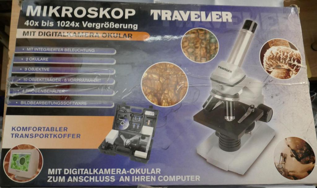 Microscoop Traveler NIEUW in koffer, Ophalen of Verzenden, Nieuw, 1000x of meer, Biologische microscoop