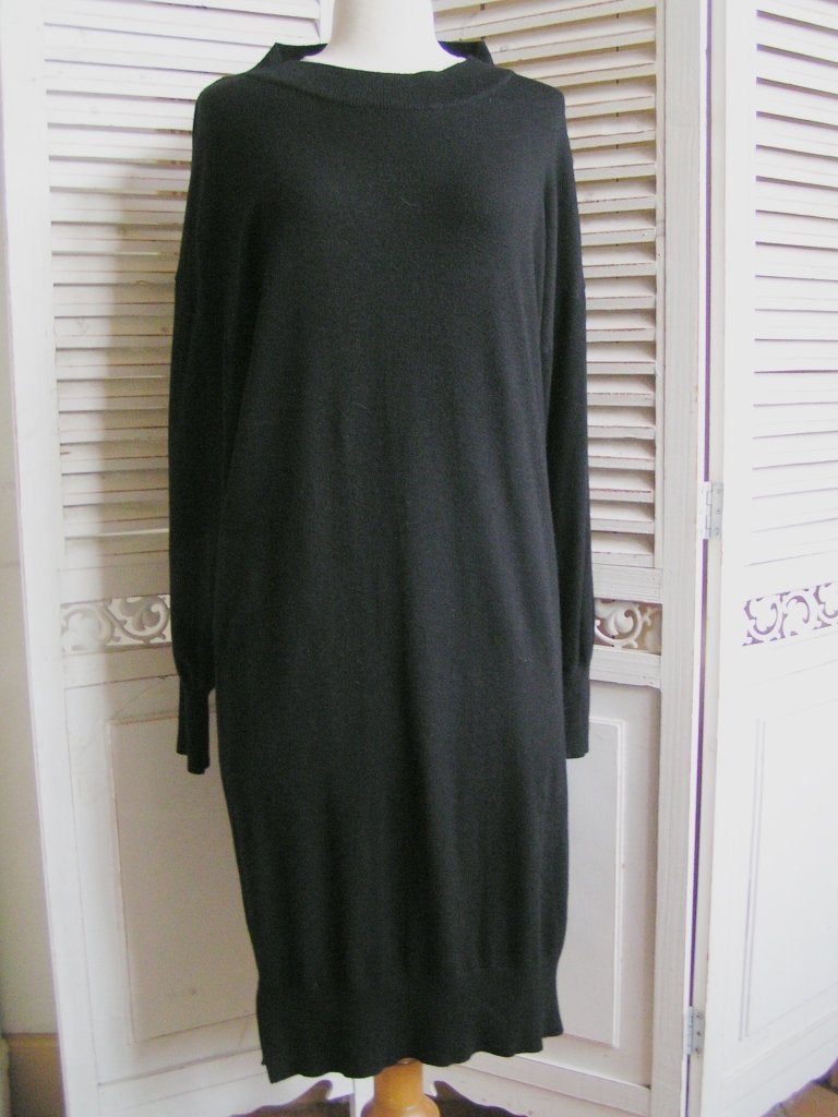 jurk Ladies Fashion maat 42-44 nr DD 403, Verzenden, Zwart, Maat 42/44 (L), Zo goed als nieuw