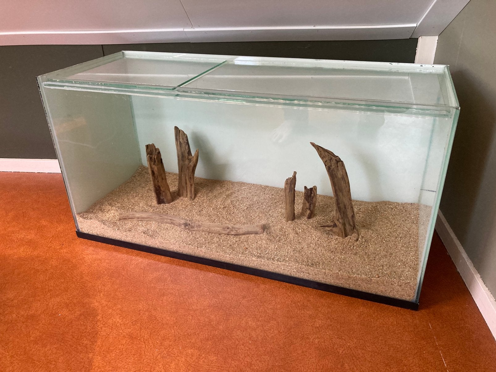 80cm aquarium incl inrichting, Dieren en Toebehoren, Ophalen, Zo goed als nieuw, Leeg aquarium