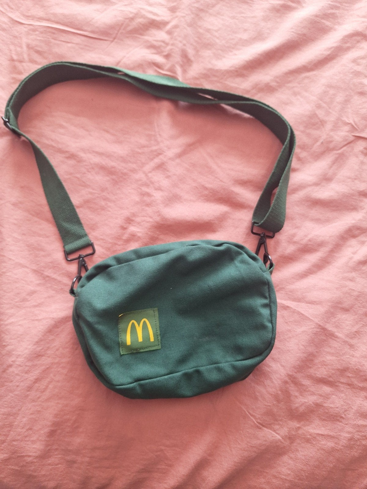 Dubbelzijdige McDonald's Schoudertas - Groen/Crème, Ophalen of Verzenden, Zo goed als nieuw, Groen, Schoudertasje
