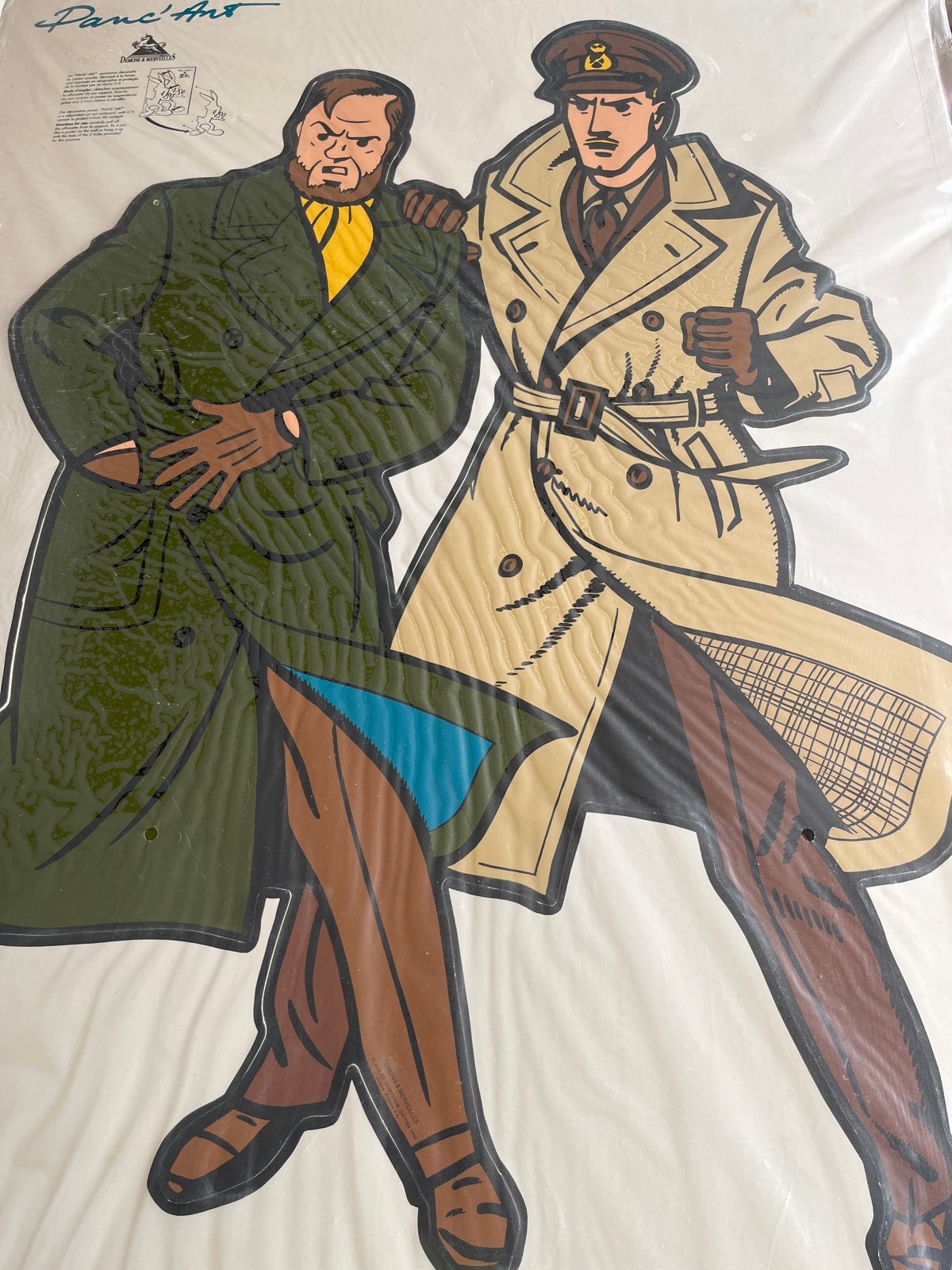 Blake en Mortimer Panc'Art wanddecoratie 1995, Verzamelen, Ophalen, Overige figuren, Zo goed als nieuw, Plaatje, Poster of Sticker