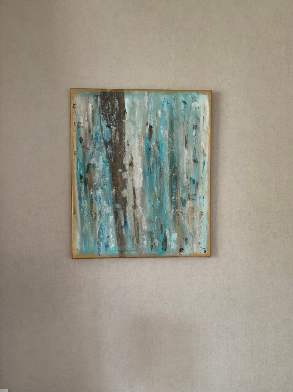 Abstract schilderij maat 50x60cm, Ophalen
