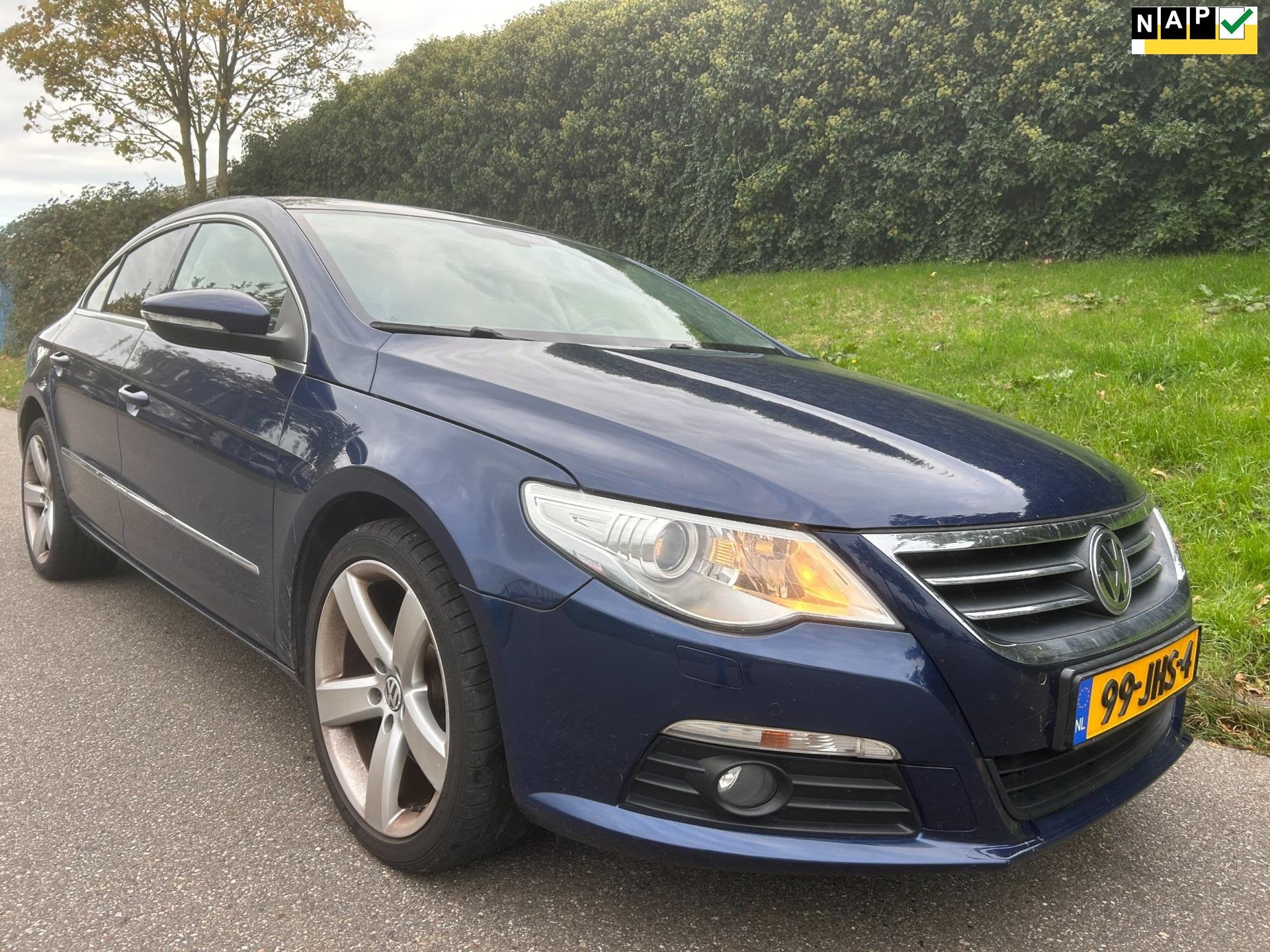 Volkswagen Passat CC 1.8 TSI 4p. - Panoramadak - Leder - Nav, Auto's, Beige, 4 cilinders, Handgeschakeld, 161 pk