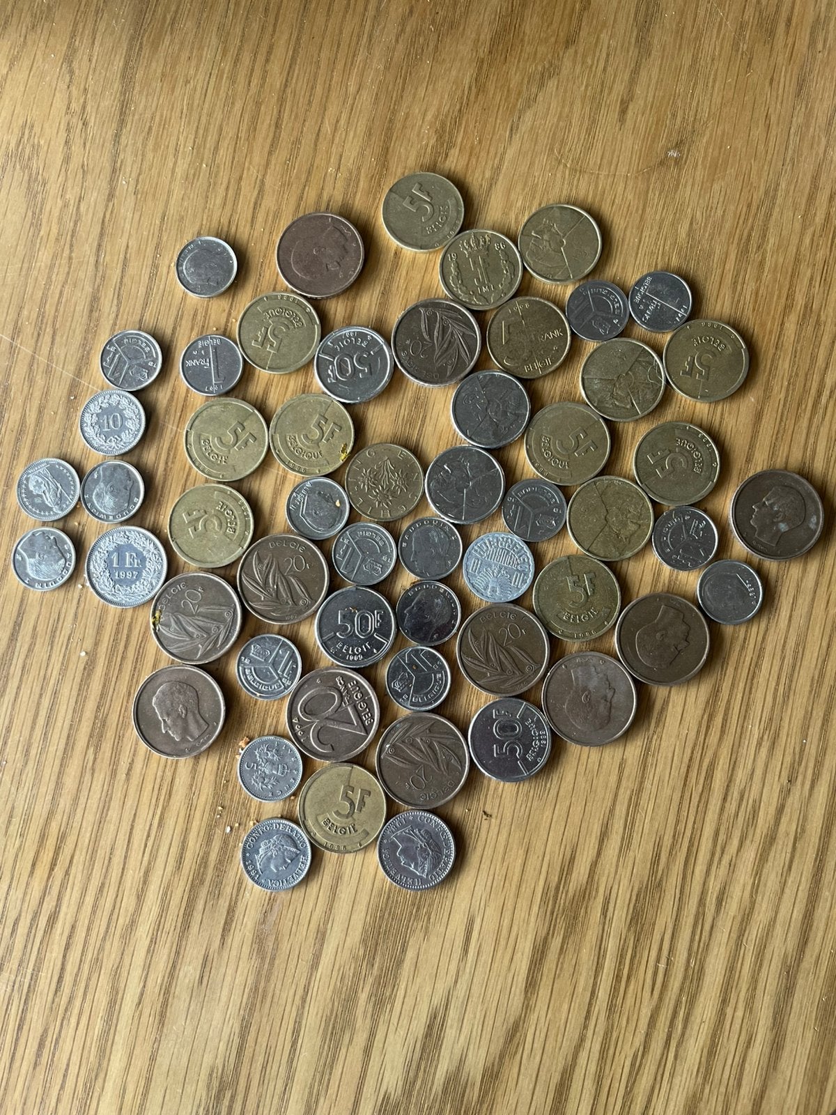Partijtje geld franken, Ophalen, Buitenland, Bankbiljetten