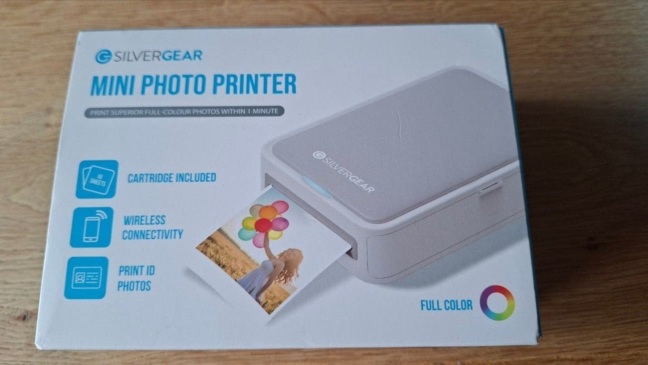 Silvergear Mini Fotoprinter - Zo goed als nieuw, Computers en Software, Fotoprinter, Silvergear, Ophalen of Verzenden, Zo goed als nieuw
