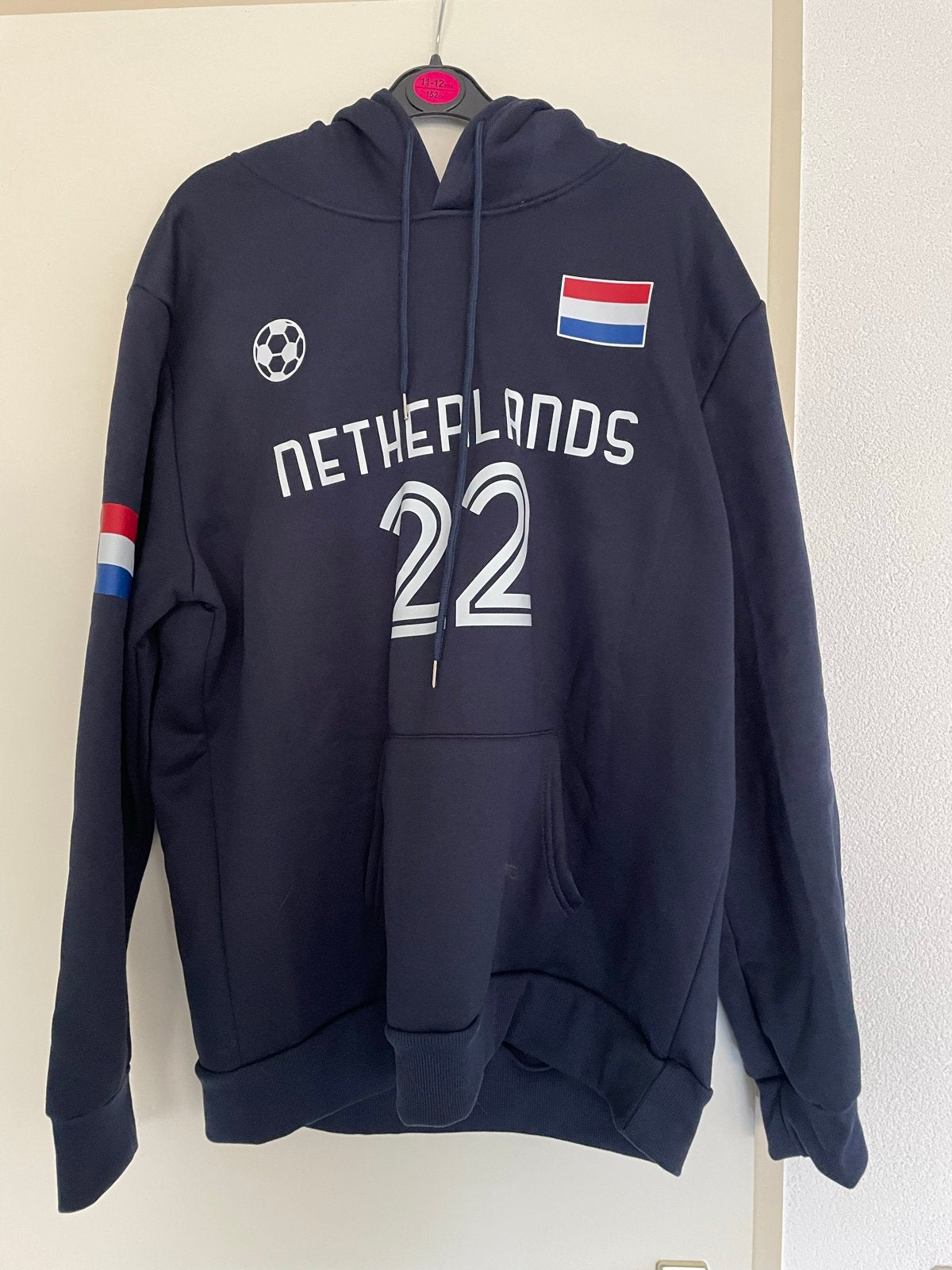 Wk hoodie Nederland 22 - Nieuw in verpakking - Maat L, Ophalen of Verzenden, Nieuw, Maat 52/54 (L), Blauw