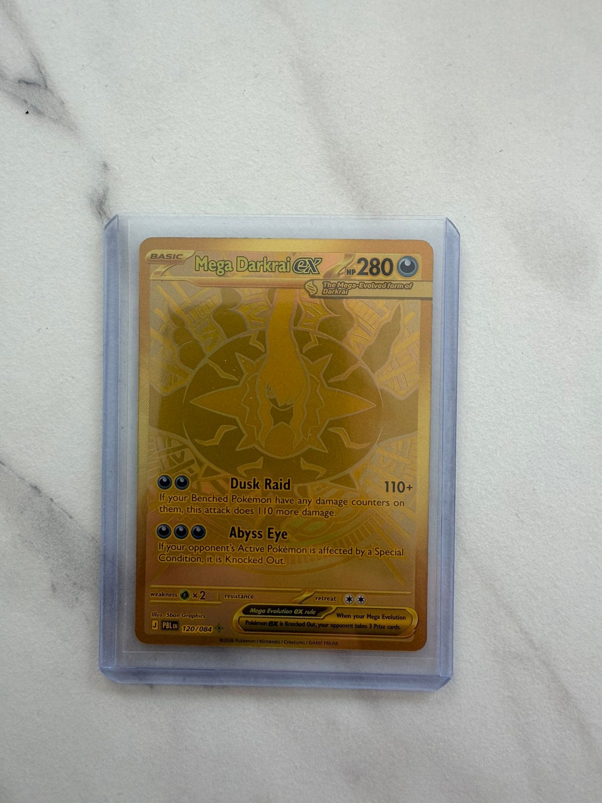 Pokemon kaarten | mega darkrai gold |, Ophalen, Zo goed als nieuw, Meerdere kaarten