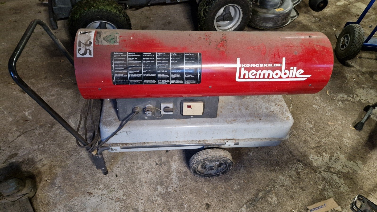 Kongskilde Thermobile TA-25 heteluchtkanon petroleum., Ophalen
