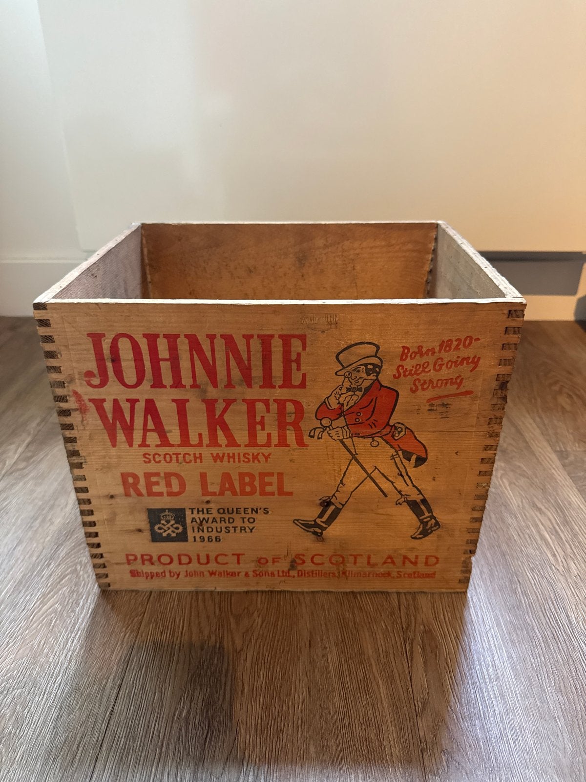 Vintage Johnnie Walker Houten Kist - Red Label, Ophalen of Verzenden