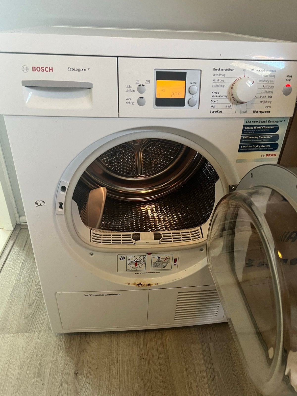 Bosch Ecologixx 7 warmtepomp droger (defect), Witgoed en Apparatuur, Wasdrogers, Ophalen, Overige typen, 8 tot 10 kg, Niet werkend