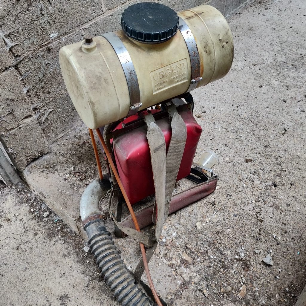 motor  rugsproeier, Ophalen of Verzenden, Gebruikt