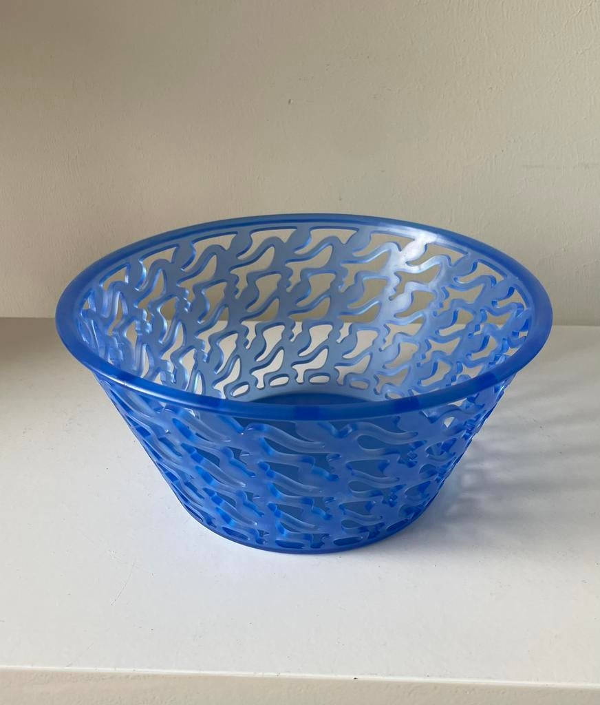 Alessi, Blauwe King Kong schaal., Ophalen of Verzenden, Gebruikt