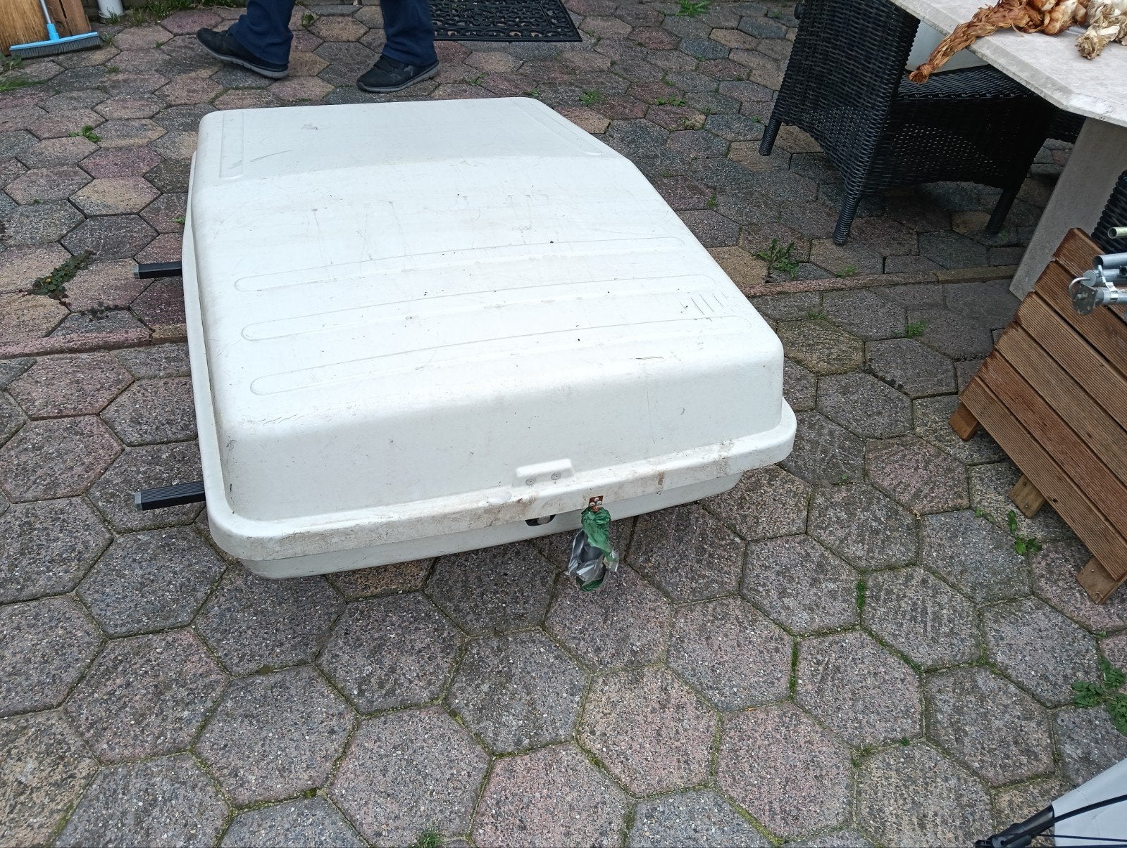 hapro dak koffer incl beugels voor hyundai tucson, Auto diversen, Ophalen, Gebruikt