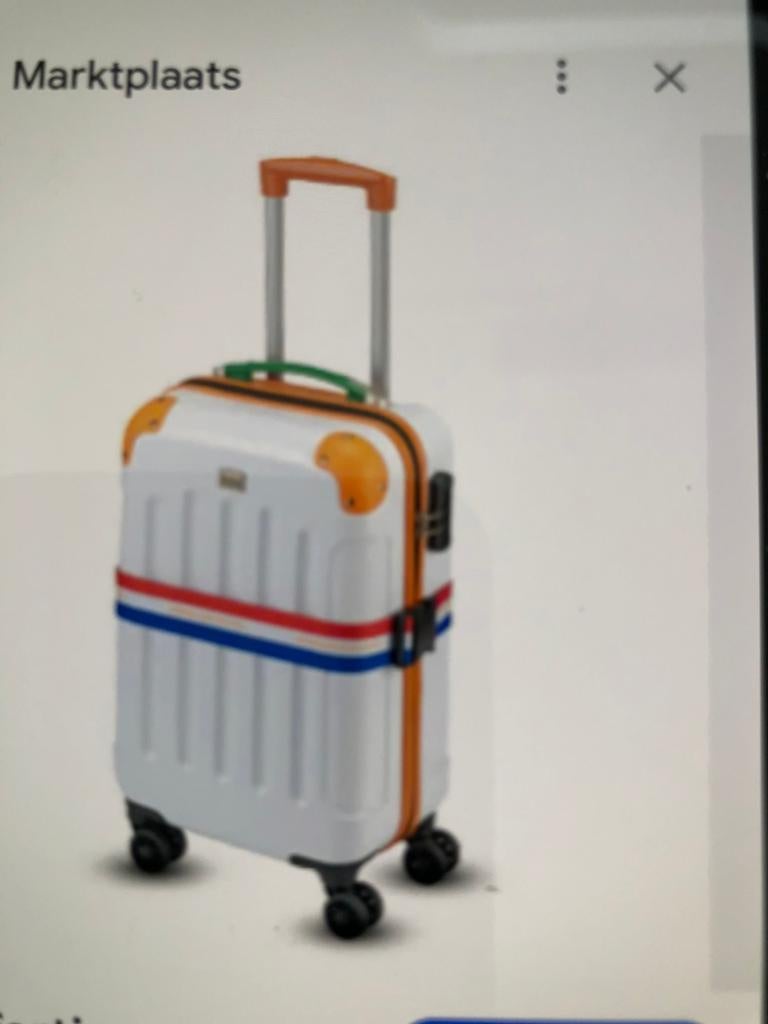 Te koop postcodeloterijkoffertjes 2x, Hard kunststof, Minder dan 50 cm, Ophalen of Verzenden, Zo goed als nieuw