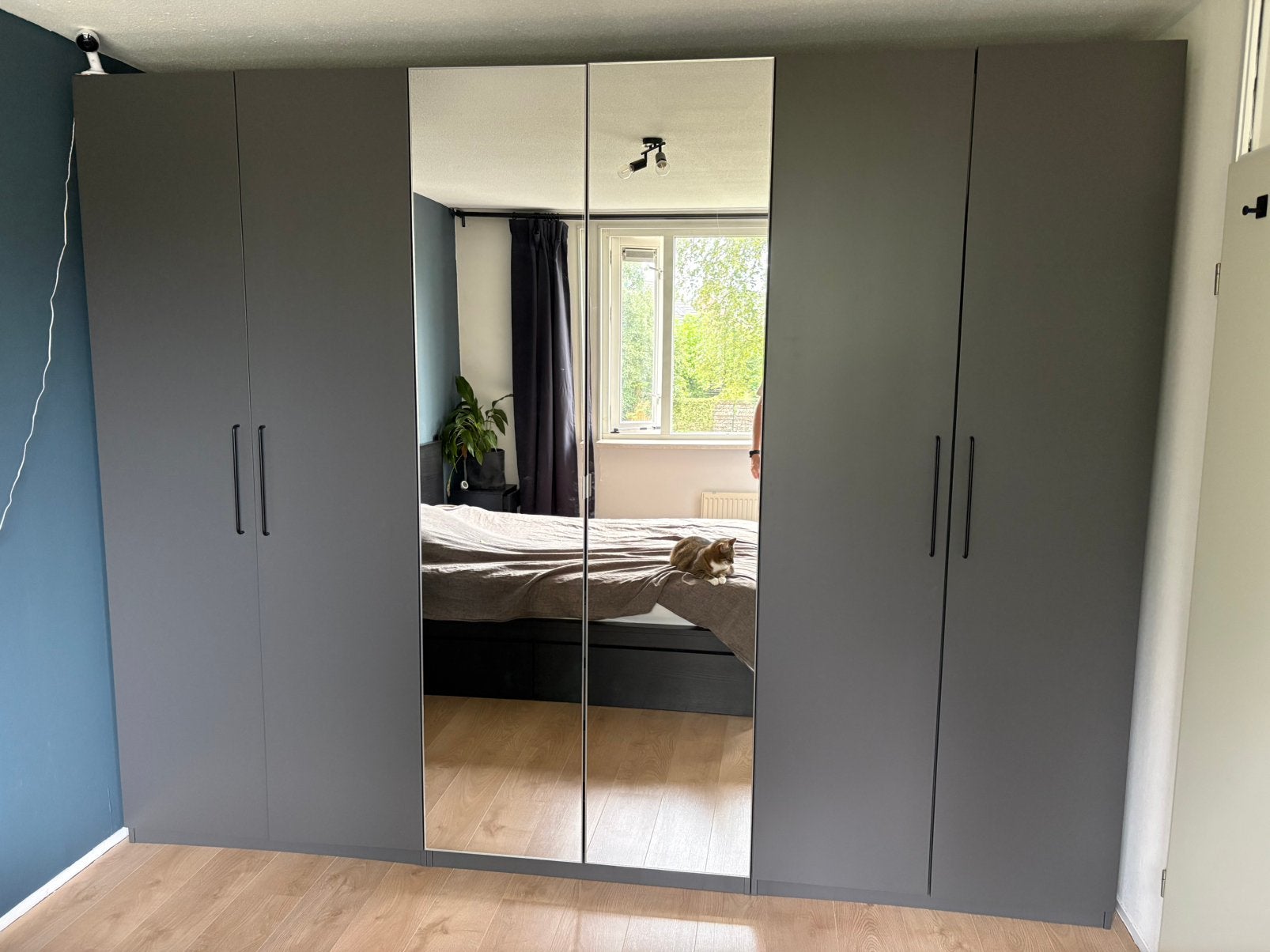 4x donker grijs pax kastdeur 229cm, Huis en Inrichting, 200 cm of meer, Zo goed als nieuw, 50 tot 75 cm, 50 tot 100 cm