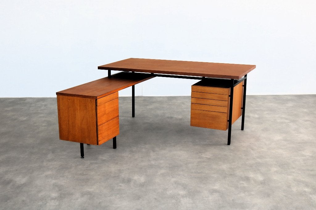 Vintage directiebureau | bureau | teak | knoll, Gebruikt, ., Ophalen of Verzenden, .