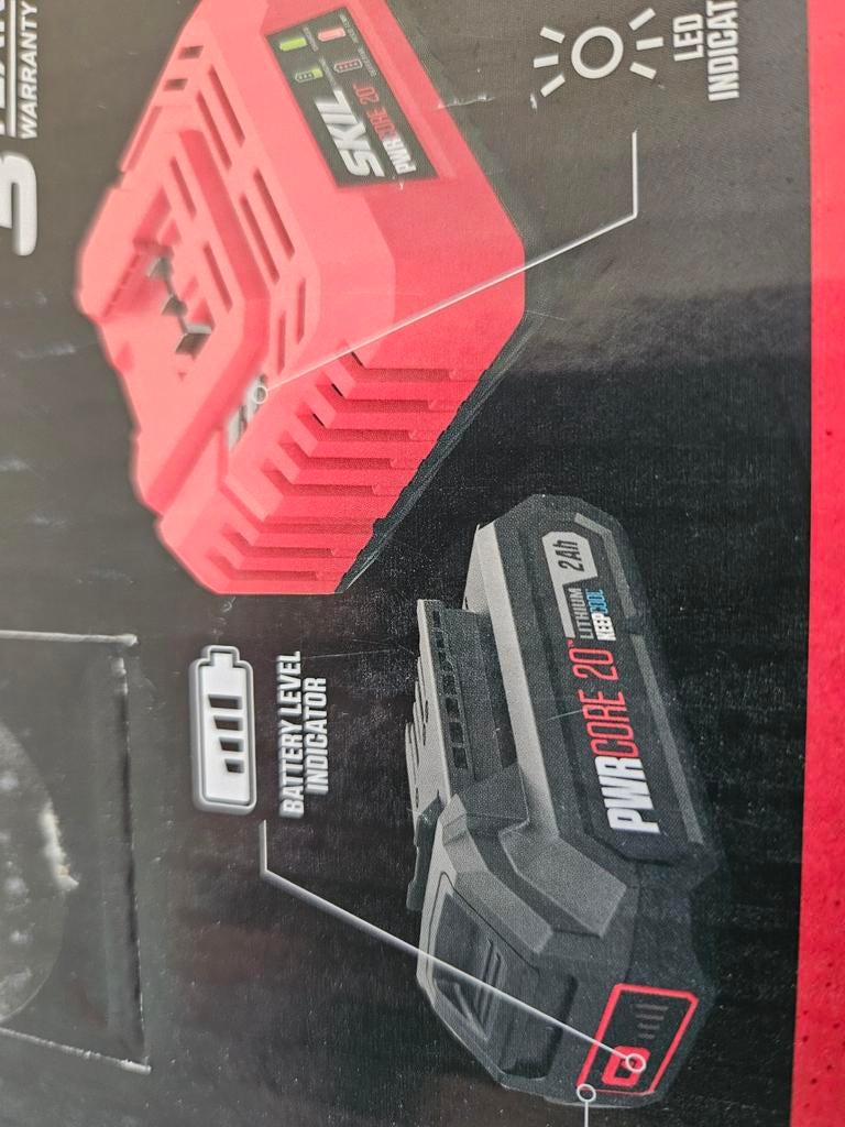 SKIL PWRCORE 20V Accu en Oplader Set - Nieuw, Doe-het-zelf en Verbouw, Gereedschap | Boormachines, Ophalen of Verzenden, Nieuw