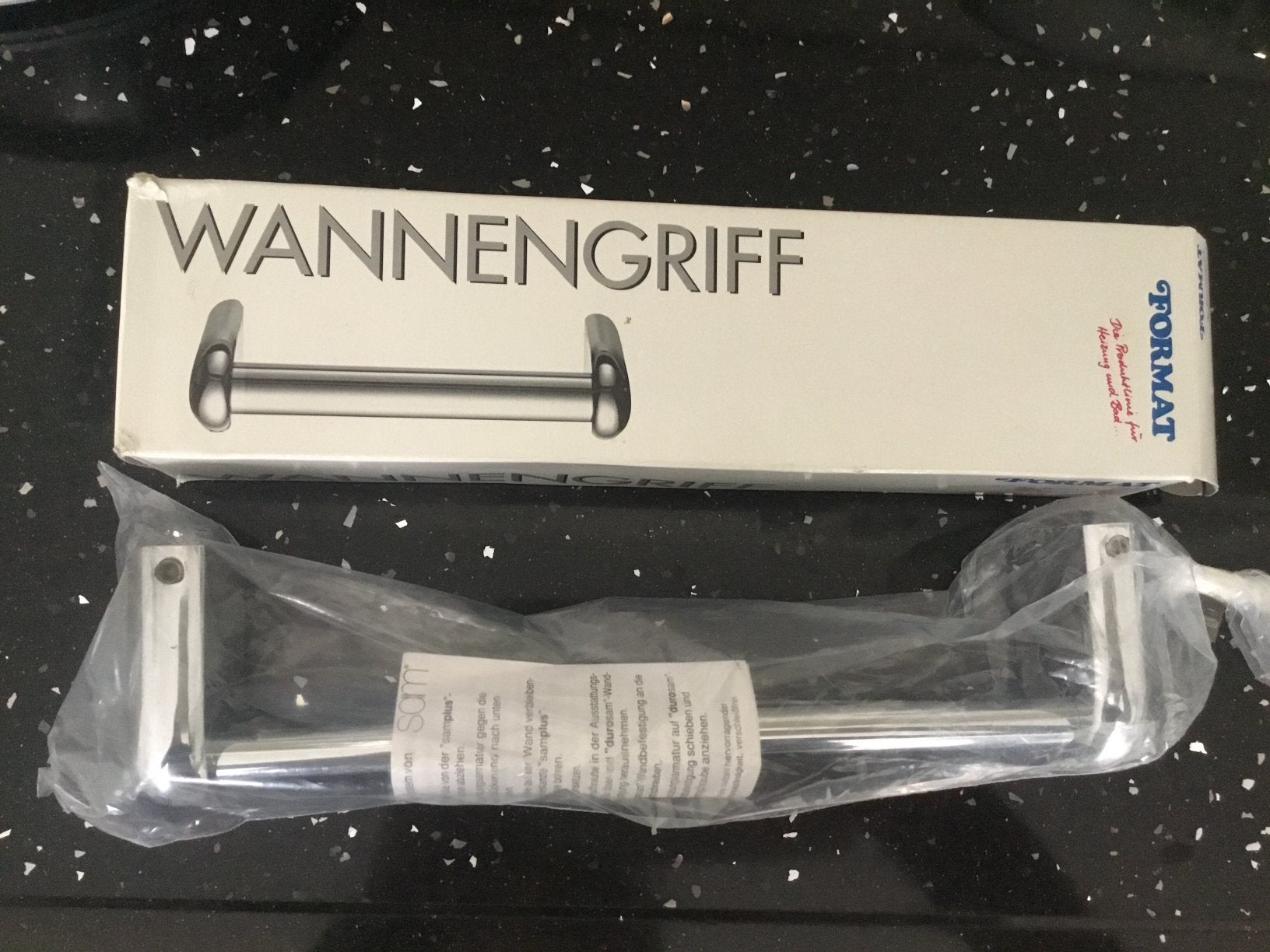 Wandbeugel Badgreep 300 mm verchroomd, Ophalen, Nieuw