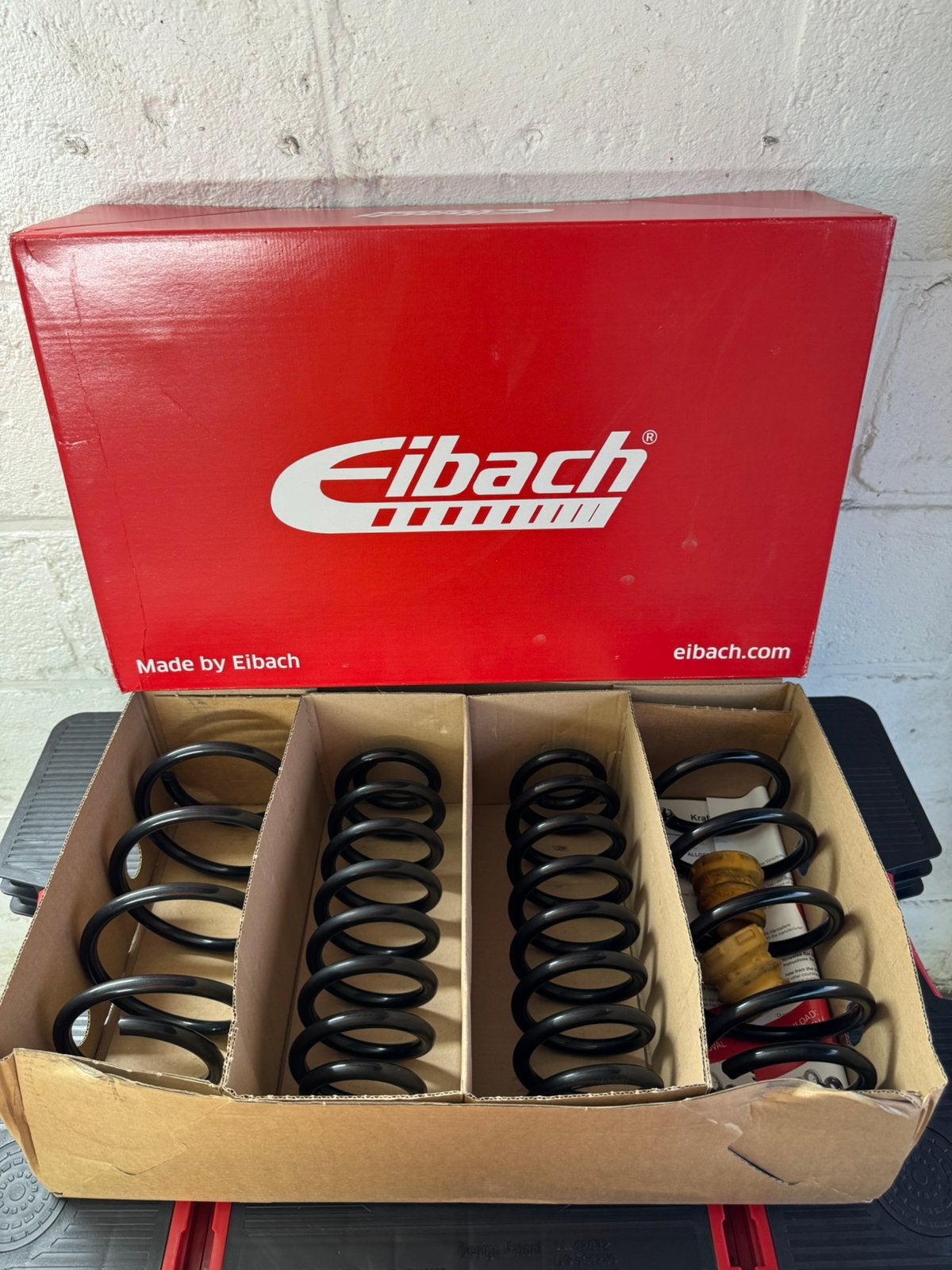 Eibach Pro-Kit verlagingsveren Audi A3 / Golf 7 / Seat Leon, Auto-onderdelen, Ophanging en Onderstel, Audi, Seat, Volkswagen, Gebruikt